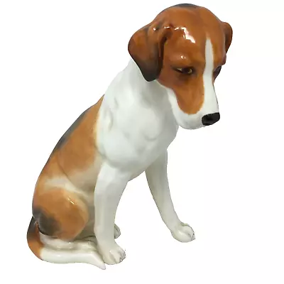Buy Royal Worcester Seated Foxhound Dog Figurine By Doris Lindner Pre-1972 Rare • 124.99£
