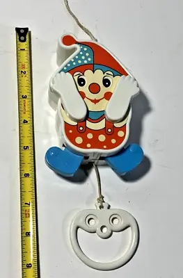 Buy Vintage Musical Clown Pull Peek A Boo Preschool Toy Music SEE VIDEO • 24.01£