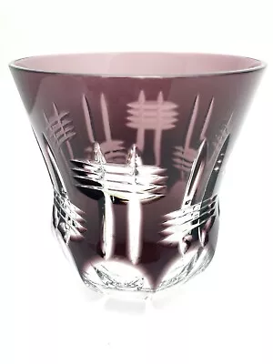 Buy WATERFORD Crystal • SIMPLY PASTEL LILAC •Double Old Fashioned Cut To Clear Glass • 86.44£