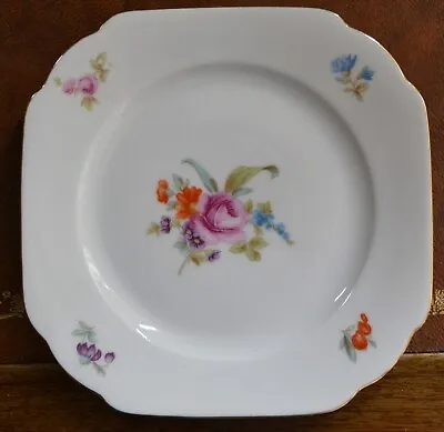 Buy Vintage Diadem Bohemian China Rose Flowers Floral Pattern Square Side Plate • 6.95£