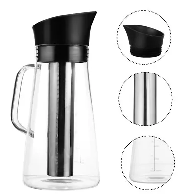 Buy Filter Jug Coffee Pot Glass Pitcher Jug Glass Tea Kettles Jug Iced Tea • 26.94£