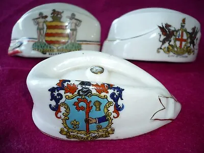 Buy Crested China Ww1 - 3 Models Of A Glengarry- Drummond/coupar Angus/london . • 9.99£