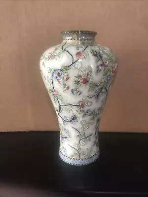 Buy Antique S. Hancock & Sons Corona Ware 'rosetta' Floral Chintz Tall Vase 30 Cm • 39£