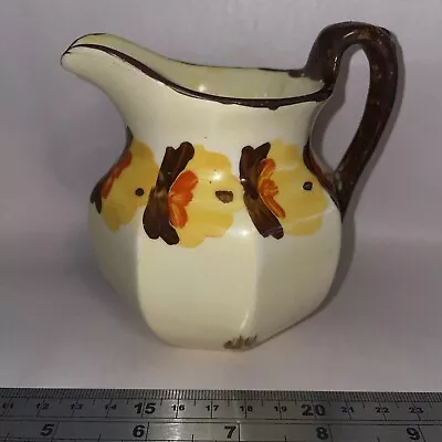 Buy Vintage Hancock’s Ivory Ware Small Hand Painted Art Deco Floral Jug • 12.99£