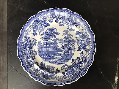 Buy Blue Transfer Ware Dinner Plate 10 In Royal Cottage Pattern Thomas Till & Son 47 • 46.64£