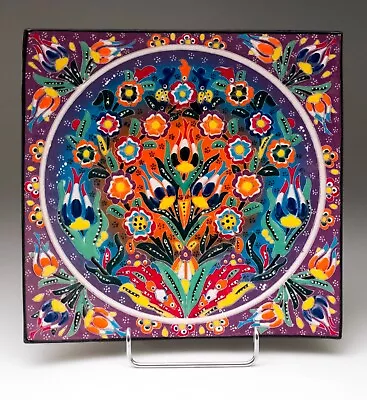 Buy Vintage İznik Handmade Decorative Ceramic Wall Plate Hanging Art Turkish Islamic • 35.28£
