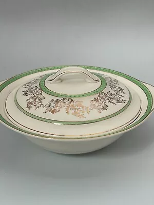 Buy Ridgway Pottery Green & Beige Lidded Serving Dish Pot Bowl Decorative 10  A #LH • 6.99£