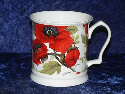 Buy Poppy Poppies Colourful Fine Bone China Tankard Large Mug • 10.99£
