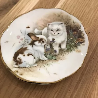 Buy Cats English Bone China Miniature Plate Or Pin Dish. Fenton China Company • 3.85£