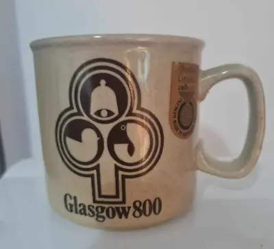 Buy Vintage Dunoon Stoneware Mug Glasgow 800 Burgh Charter Scottish Pottery 1975 • 20£