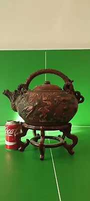 Buy A Large Skilful Made Vintage Chinese Zisha Dragon Teapot  In Good Condition • 45£