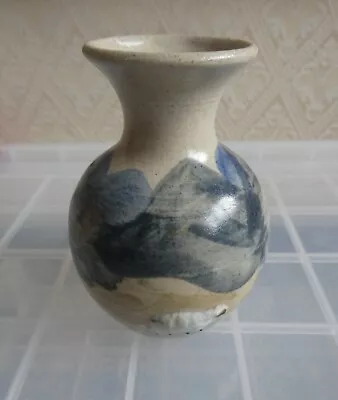 Buy Vintage Isle Of Arran Pottery (Scotland) Small Hand Painted Relief Vase • 18£