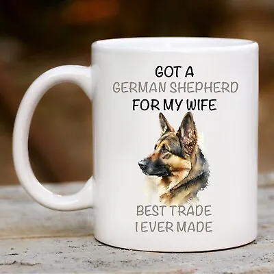 Buy Pet Dog Mug, Funny German Shepherd Alsatian - For Him, Husband, Gift, Present • 7.50£