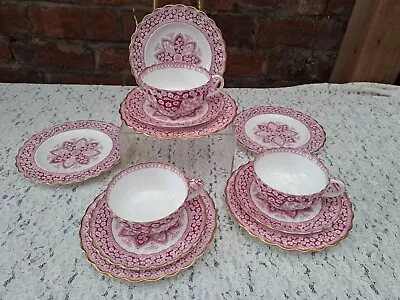 Buy Antique Spode Copeland Pink Primrose C.1881 Tea Service Set No.2 *Damaged* • 29£