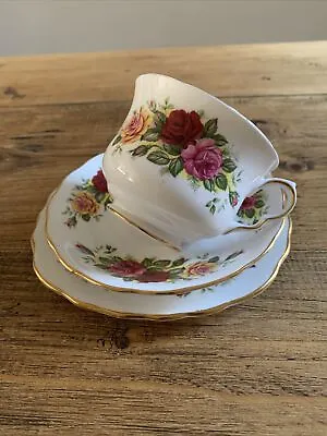 Buy Royal Vale Ridgway Floral Bone China Pattern 8281  Trio Teacup Saucer Side Plate • 8.99£