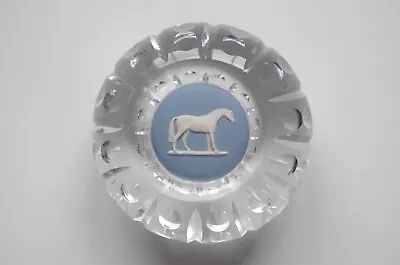 Buy Wedgwood Jasperware Glass Paperweight Horse Motif • 10£