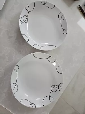 Buy 2 X  Johnson Brothers Sphere Pattern Large Pasta Bowls Dessert Dishes • 9.99£