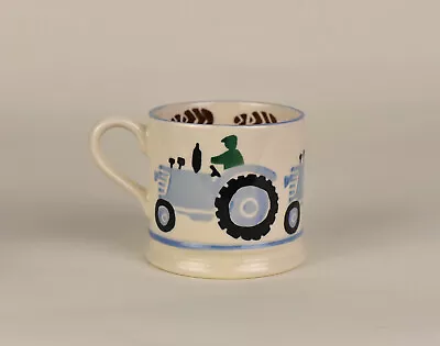 Buy Rare Emma Bridgewater Blue Tractor Spongeware Baby Small Mug 2004 • 34.99£