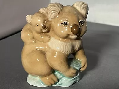 Buy Szeiler Koala With Baby Pottery Ornament Made In England Vintage • 14.99£
