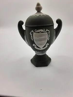 Buy Vintage Signed Clovelly Jasperware Lidded Pot. Studio Pottery. Trophy Shaped. • 4.99£