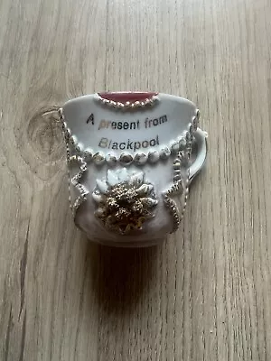 Buy Victorian Lustre Lustreware Antique Souvenir Tea Cup ‘a Present From Blackpool’ • 0.99£