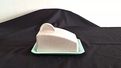 Buy Vintage Poole Pottery Twintone Ice Green Sea Gull  Cheese / Butter Dish • 7.25£