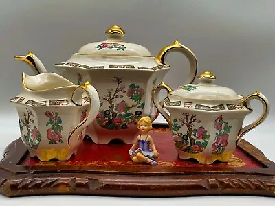 Buy Vintage Sadler Tea Set Art Deco Indian Tree Pattern 1930' • 480£