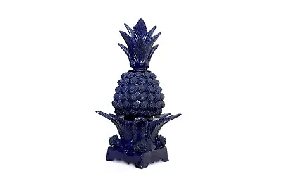 Buy Glazed Clay Blue Pineapple 20 In. - Michoacan, Mexican Pottery Handcraft Art • 387.24£