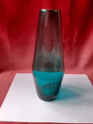 Buy Riihimaki Tamara Aladin  Cobalt Blue Glass Vase Vintage • 7.99£