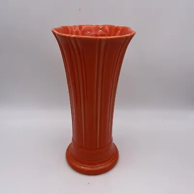 Buy Fiestaware Poppy Orange 10” Medium Vase HLC Homer Laughlin USA WV Fiesta USA • 62.58£