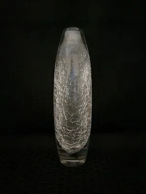Buy Orrefors Sweden Sven Palmquist Clear Glass Vase 10 3/4  Encased Crackle • 288.22£