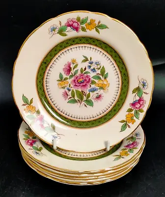Buy Vintage Royal Cauldon China Side Plates X 6, Ludlow Pattern With Gilding. • 20£