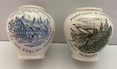 Buy 2 Fortnum & Mason Vintage  Mustard Pots Old English And Finest German VGC # K11 • 15£