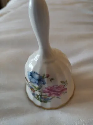 Buy 3  Vintage Porcelain Ornate Bell Spode Fine Bone China Blue Pink Flowers England • 5£