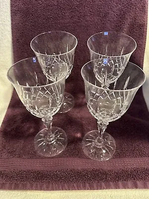 Buy NEW In Box Galway Irish Crystal Abbey Goblet Set Of 4 Wine Glasses #H44653 • 61.52£