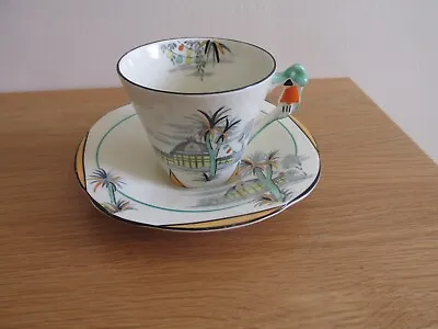 Buy Burleigh Ware Art Deco Cup And Saucer In The  Spa  Pattern  #2 • 17.50£