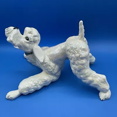 Buy Kay Finch California Pottery Playful Poodle Dog Figurine #5204, Crouching Pose • 216.11£