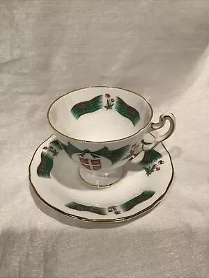 Buy Royal Adderley England Newfoundland Tartan Teacup And Saucer Fine Bone China • 14.39£