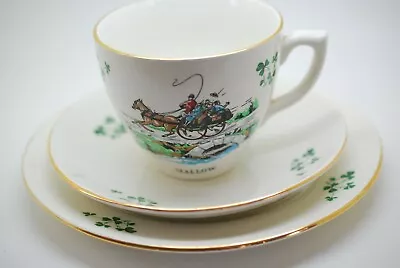 Buy Vintage Carrigaline Pottery County Cork Cup Saucer And Side Plate MALLOW • 12.99£
