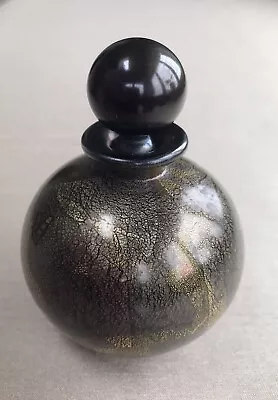 Buy Vintage Isle Of Wight Studio ‘Black Azurene’ Handmade Glass Perfume Bottle • 65£