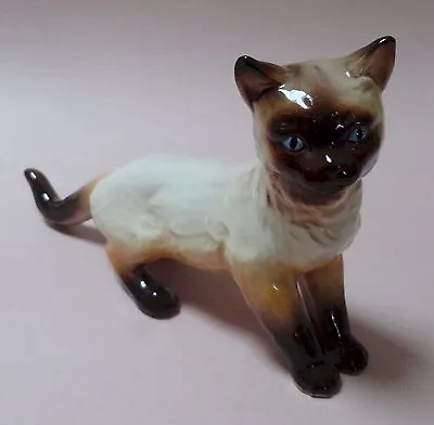 Buy WIEN KERAMOS Wiener Kunst Keramik SIAMESE CAT Stand Still Kitty Vintage FIGURINE • 120.37£