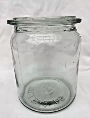 Buy Vintage Rillenglas Glass Jar Preserve Storage No Lid 1L German? • 6£