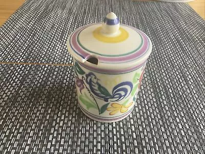 Buy Vintage Poole Pottery Jam/conserve Pot Signed By Artist 3.75” Tall With Lid • 5£