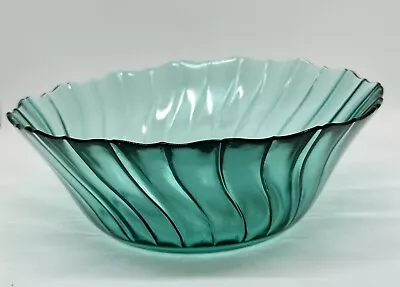 Buy Vintage Glass Serving Salad Bowl Ultra Marine Jeannette Depression Glassware • 9.99£