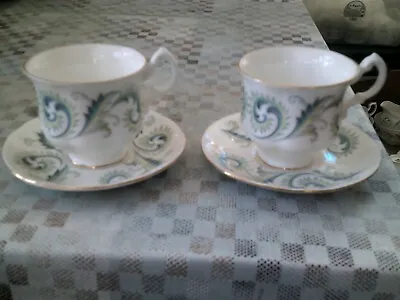 Buy Royal Standard Garland 2 Coffee Cups & Saucers In Immaculate Condition, • 4£