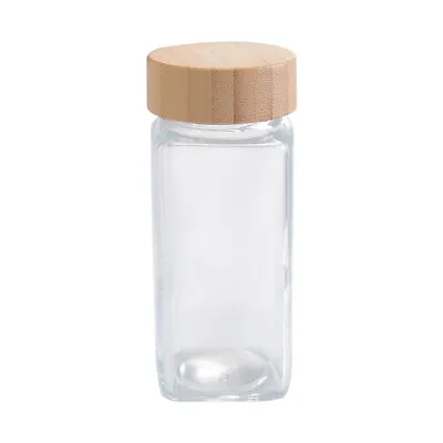Buy 12/24x Glass Spice Jars Airtight Storage Bottle Containers Pots With Bamboo Lids • 11.99£