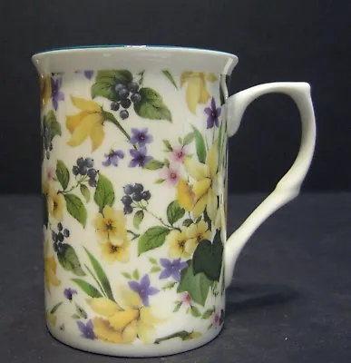 Buy Daffodils Flower Castle Shape Fine Bone China Chintz Mug Cup Beaker • 5.99£