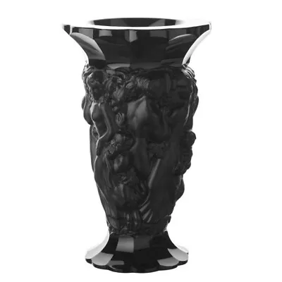 Buy Glamorous Art Deco  Black Glass Bacchantes Large Vase 1930' H.Hoffmann • 356.19£