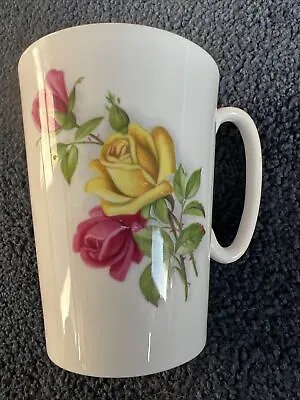 Buy Vintage Royal Grafton English Fine Bone China Yellow & Pink Rose Design Mug Vgc • 9.95£