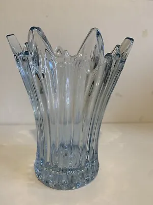 Buy Art Deco. Sowerby. Pressed Glass. Celery Ice Blue. 8”/20cm. VGC. 1930’s. 2505 • 45£